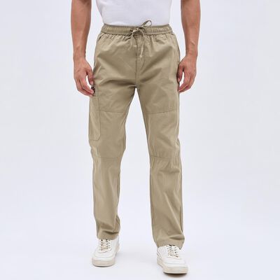 Men's 100% Cotton Cargo Track Pants