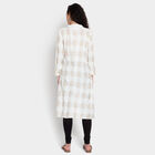 3/4th Sleeves Flared Kurta, White, small image number null