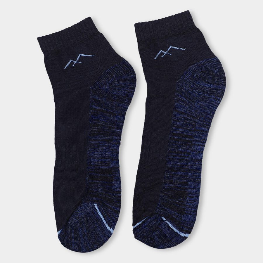 Men's Sports Socks (Pack of 3), Navy Blue, large image number null