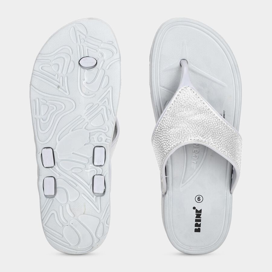 Ladies' Slipper, Grey, large