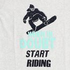 Boys Light Grey Round Neck Casual T-Shirt, Ecru Melange, small image number null