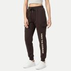 Women's Brown Regular Fit Cargo Track Pants, Brown, small
