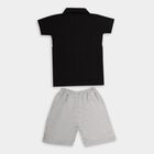 Boys' Knit Baba Suit , काला, small image number null