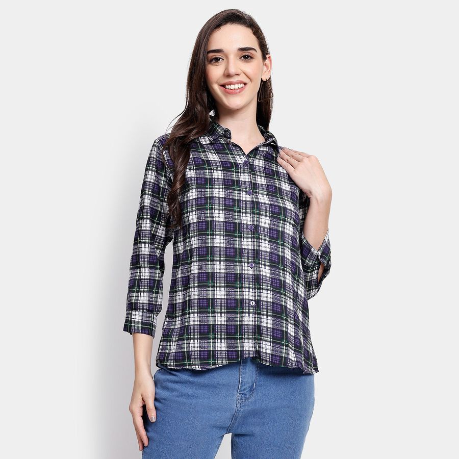Ladies' Shirt, गहरा हरा, large image number null