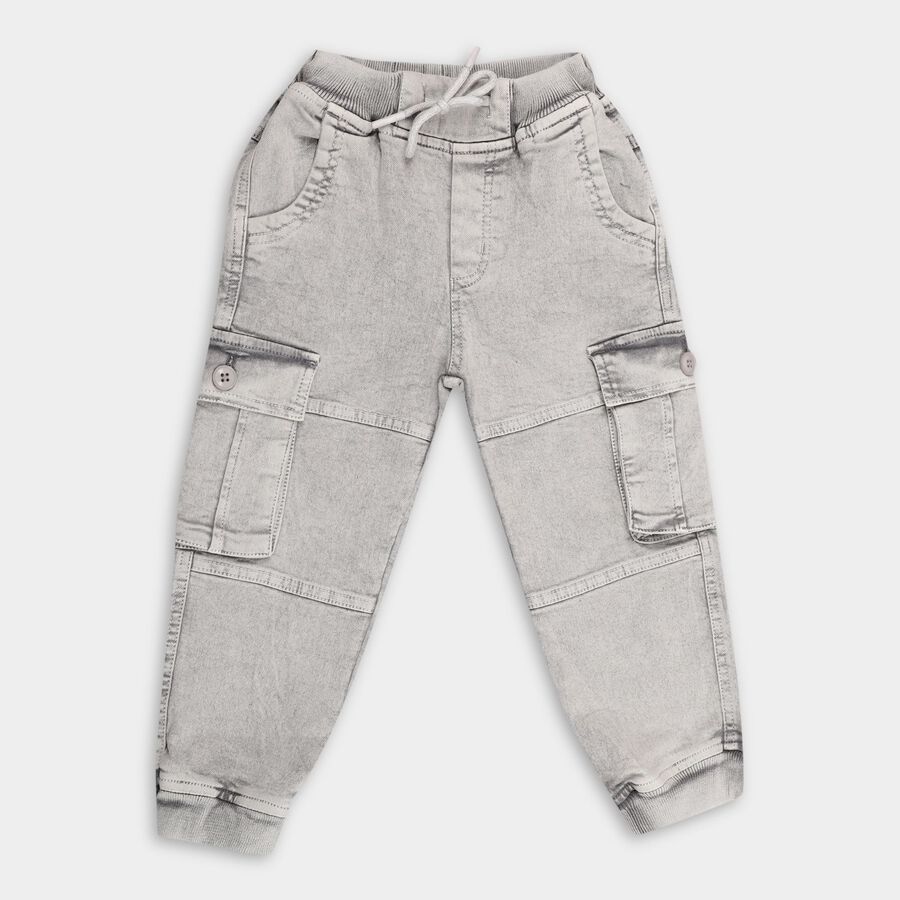 Boys' Trousers, Light Grey, large image number null