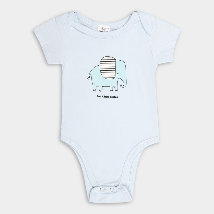 Kids' Cotton Bodysuit, Light Blue, large image number null