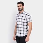 Men's 100% Cotton Casual Shirt, White, small