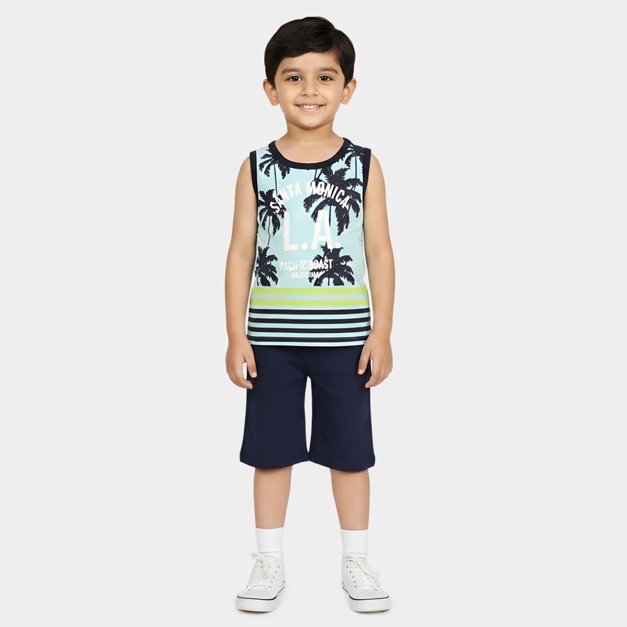 Boys Light Blue Round Neck Casual Boys T-Shirt, हल्का नीला, large
