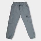 Boys' 100% Cotton Trousers, हल्का नीला, small image number null