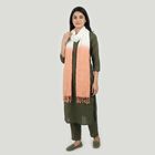Women's Peach Regular Printed Dupatta, Peach, small