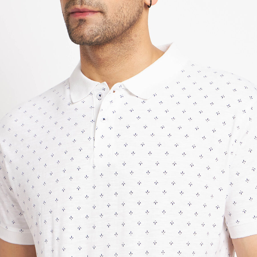 All Over Print Polo Shirt, White, large image number null
