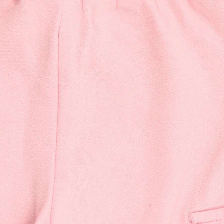 Infants Baby Pink Cotton Blend Cargo Pyjama, गुलाबी, large image number null