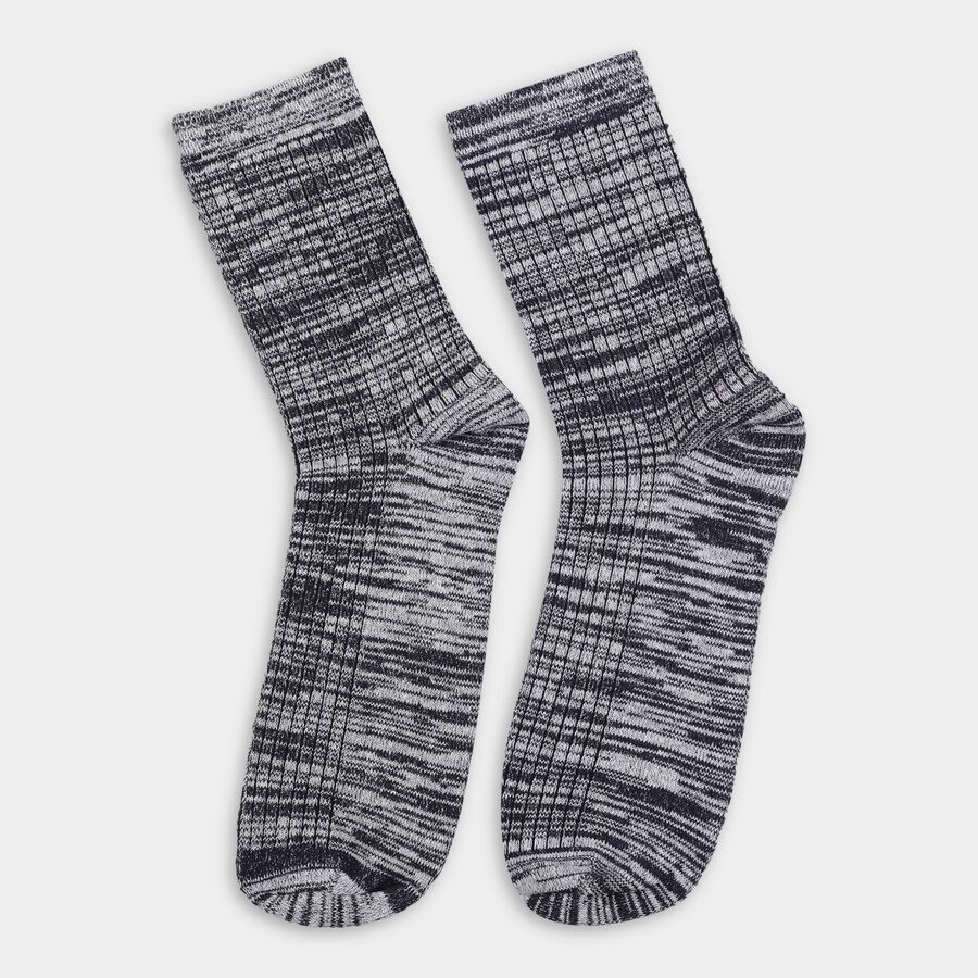 Men's Socks (Pack of 2), चारकोल, large