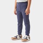 Boys' Navy Blue Long Johns Thermal, मध्यम नीला, small