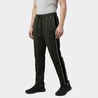 Men's Olive Regular Fit Cotton Blend Track Pants, Olive, small