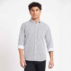 Cotton Printed Casual Shirt, White, small image number null