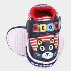 Boys Navy Blue Cartoon Velcro Casual Shoes, Navy Blue, small image number null