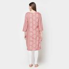 3/4Th Sleeves Straight Kurta, Purple, small image number null