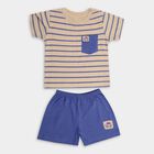 Infant Boys' 100% Cotton Baba Suit , Mid Blue, small image number null