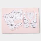 Infants' 100% Cotton Gift Set (Top, Shorts, Cap/Bib, Sheet), Pink, small image number null