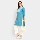 Ladies' Kurta, Mid Blue, small image number null