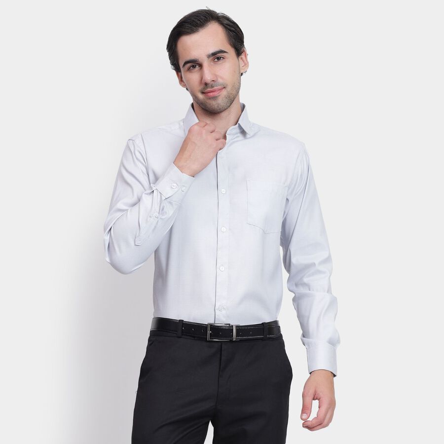 Men's Formal Shirt, हल्का ग्रे, large image number null