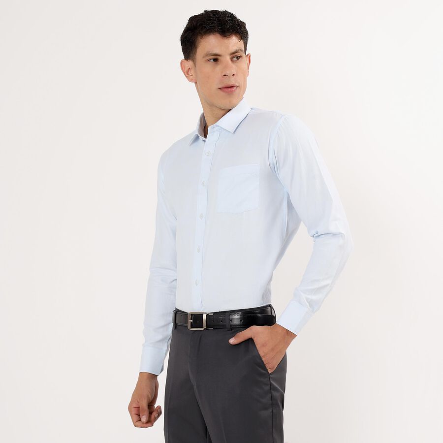 Men's Light Blue Slim Fit Formal Shirt, Light Blue, large image number null