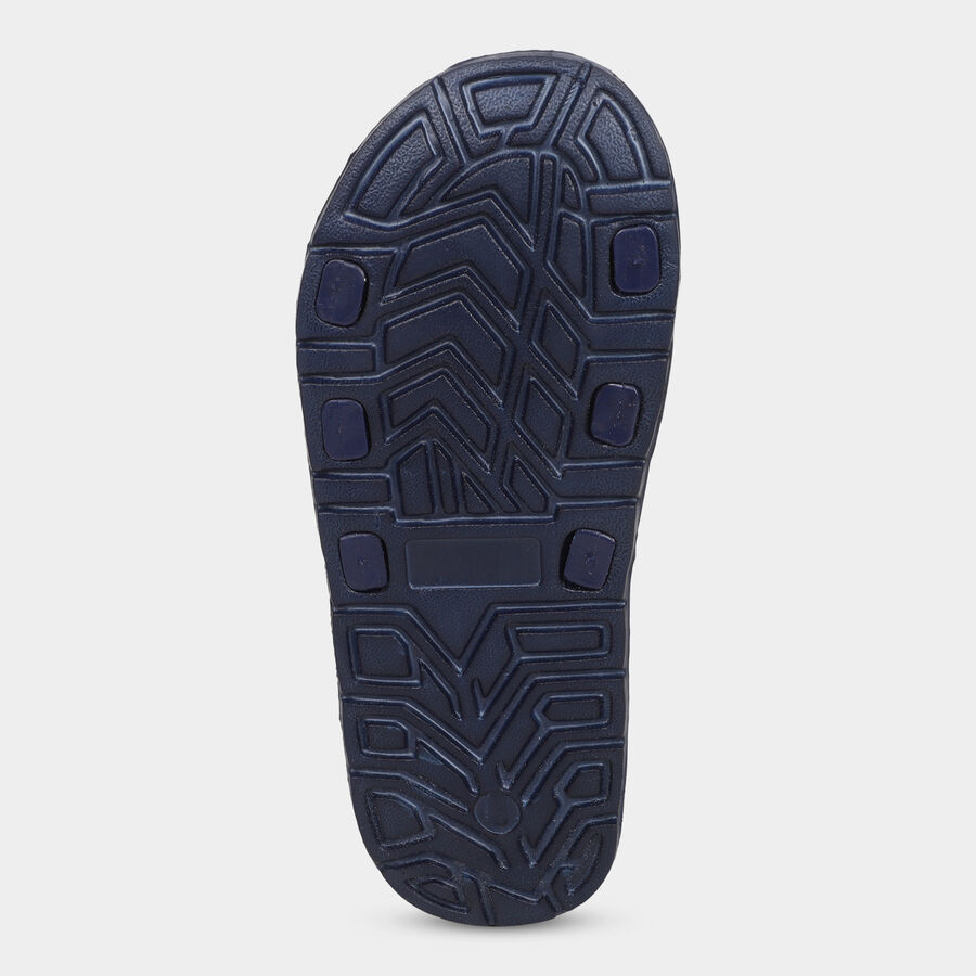 Men's Slippers, Navy Blue, large