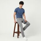 Men's Grey Slim Fit Solid Jeans, हल्का ग्रे, small