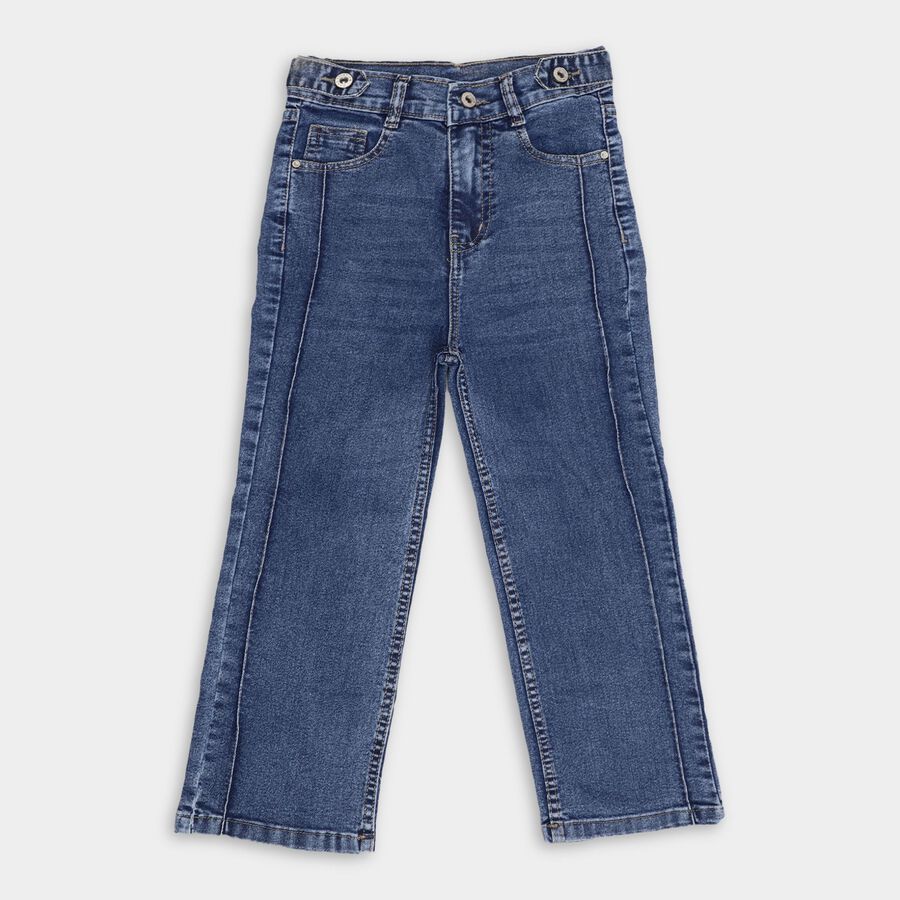 Girls' Jeans, Mid Blue, large image number null