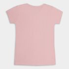 Girls' 100% Cotton T-Shirt , गुलाबी, small image number null