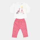 Infants Cotton Round Neck Hipster Set, Off White, small image number null