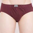 Solid V-Cut Brief, Wine, small image number null