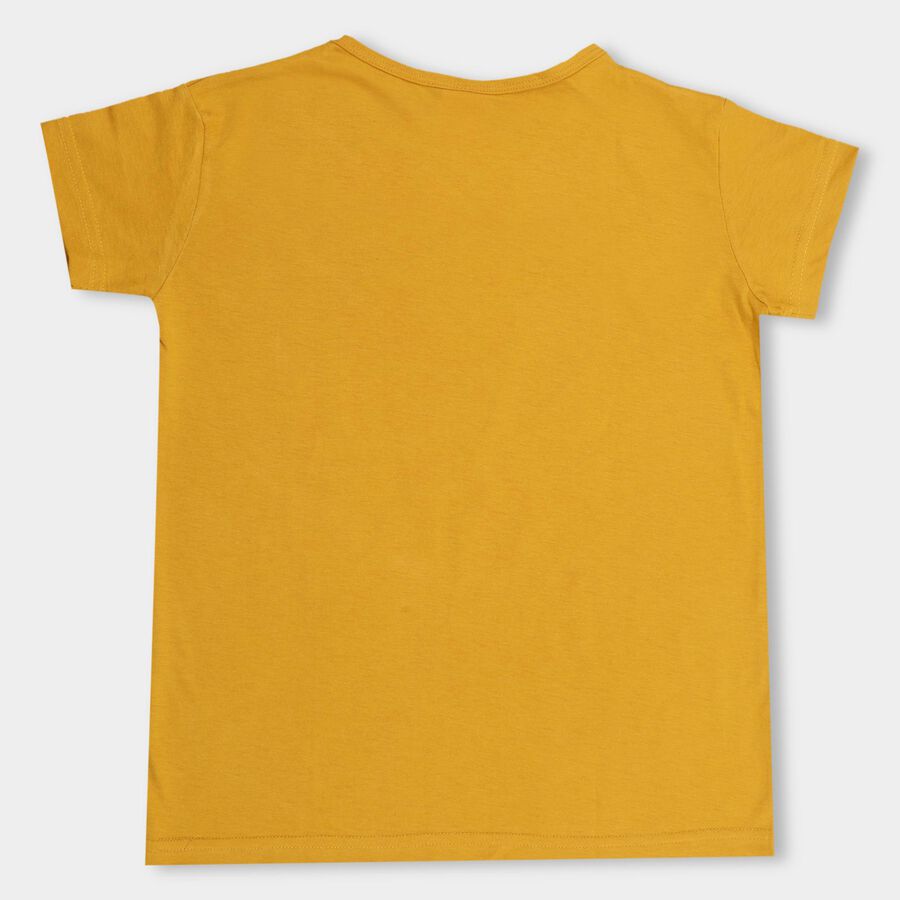 Girls' T-Shirt , Mustard, large image number null