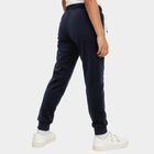 Girls' Deep Navy Blue Elastic Waist Winter Pyjama, नेवी ब्लू, small image number null