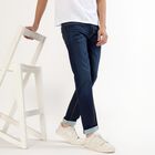 Men's Dark Indigo Slim Fit Classic Jeans, Dark Blue, small