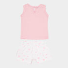 Infants Cotton Shorts Set, Light Pink, small image number null