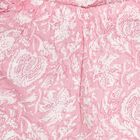 Girls Soft Pink Floral Neckline Bohemian Fusion Set, Light Pink, small image number null