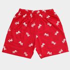Girls' Fuchsia Regular Fit Bow Detail Shorts, रानी (फ्यूशिया), small