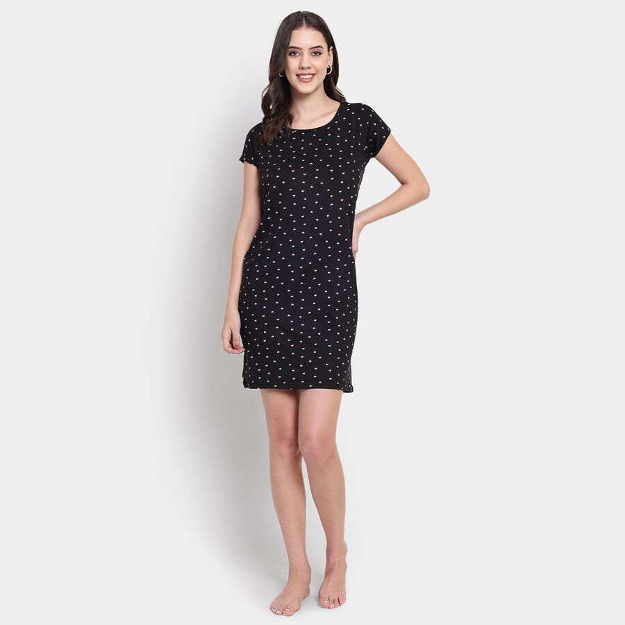 Ladies' Nighty , Black, large image number null