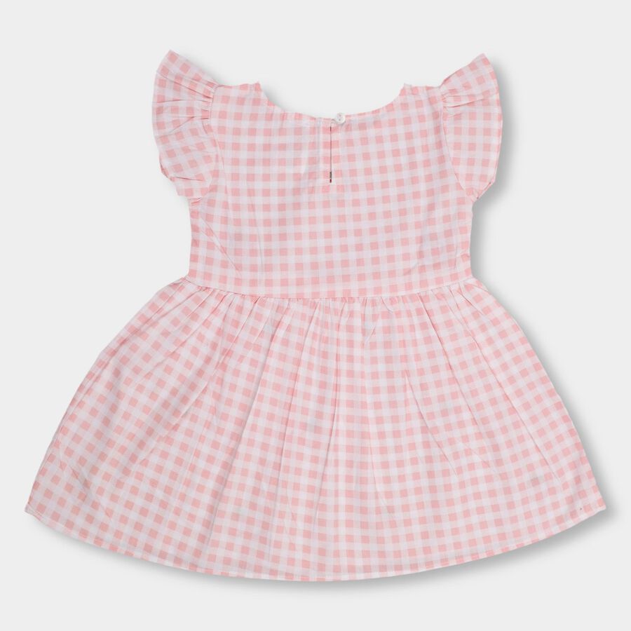 Infant Girls' 100% Cotton Frock , Pink, large image number null