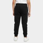 Boys' Black Jogger Fit Cargo Jeans, काला, small