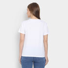 Embellished Round Neck T-Shirt, White, small image number null