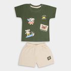 Infant Boys' 100% Cotton Baba Suit , Olive, small