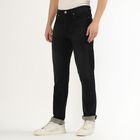 Men's Jet Black Slim Fit Jeans, Black, small