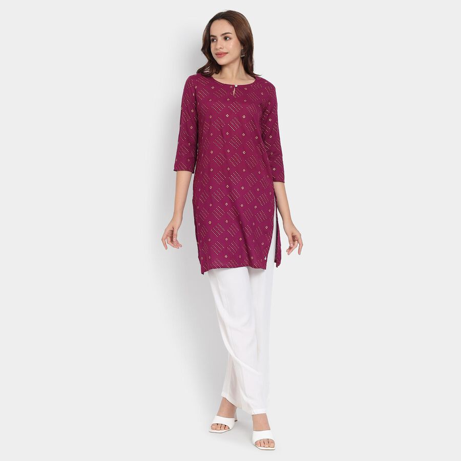 Ladies' Kurta, वाइन, large image number null
