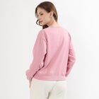 Women's Soft Pink Crew Neck Casual Sweatshirt, Pink, small image number null