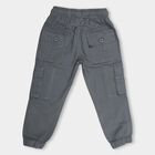 Boys' 100% Cotton Cargo Trouser, Mid Blue, small image number null