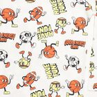 Boys' White Cotton Round Neck Cartoon Printed Baba Suit, सफ़ेद, small image number null