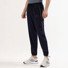 Men's Navy Blue Regular Fit Side-Piped Track Pants, नेवी ब्लू, small image number null